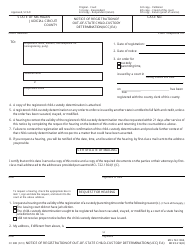 Form CC388 Download Fillable PDF or Fill Online Notice of Registration ...