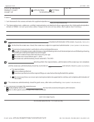 Document preview: Form PC607 Application/Petition to Reopen Estate Form - Michigan