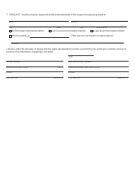 Form PC607 Application/Petition to Reopen Estate Form - Michigan, Page 2