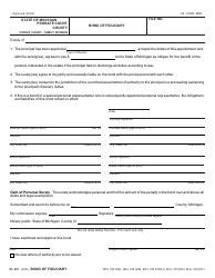 Document preview: Form PC570 Bond of Fiduciary - Michigan