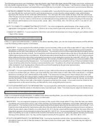 Form PC572 Letters of Authority for Personal Representative - Michigan, Page 2
