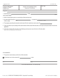Document preview: Form PC554 Order Determining Heirs, Separate Proceedings - Michigan