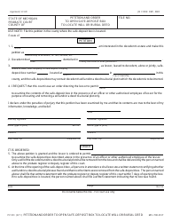 Document preview: Form PC551 Petition and Order to Open Safe-Deposit Box to Locate Will or Burial Deed - Michigan