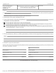 Document preview: Form PC560 Petition for Supervised Administration After Previous Adjudication - Michigan