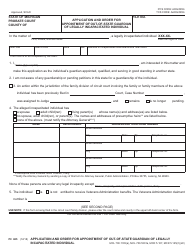 Document preview: Form PC685 Application and Order for Appointment of Out-of-State Guardian of Legally Incapacitated Individual - Michigan