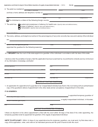Form PC685 Application and Order for Appointment of Out-of-State Guardian of Legally Incapacitated Individual - Michigan, Page 2
