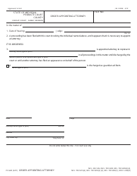 Document preview: Form PC628 Order Appointing Attorney - Michigan