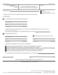 Document preview: Form PC635 Order Appointing Person to Review / Investigate Guardianship - Michigan