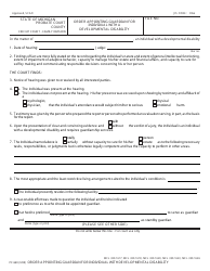 Form PC660 Order Appointing Guardian for Individual With Developmental Disability - Michigan