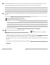 Form PC656 Order Following Hearing on Status of Minor Guardianship - Michigan, Page 2