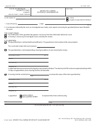 Document preview: Form PC637 Order Following Review of Guardianship - Michigan