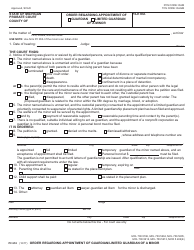 Form PC653 &quot;Order Regarding Appointment of Guardian/Limited Guardian of a Minor&quot; - Michigan