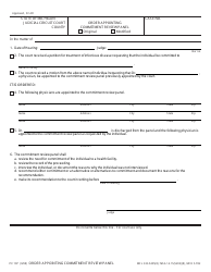 Document preview: Form PC107 Order Appointing Commitment Review Panel - Michigan