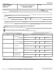 Document preview: Form PC651 Petition for Appointment of Guardian of Minor - Michigan