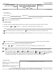 Document preview: Form JC11A Order After Preliminary Hearing (Child Protective Proceedings) - Michigan