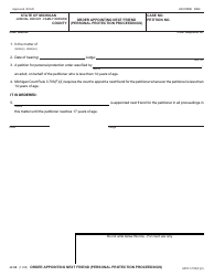 Document preview: Form JC88 Order Appointing Next Friend (Personal Protection Proceedings) - Michigan