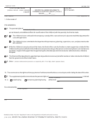 Form JC63 Order Following Hearing to Terminate Parental Rights - Michigan, Page 2