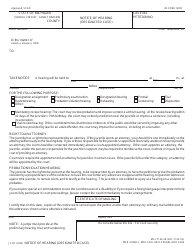 Document preview: Form JC67 Notice of Hearing (Designated Case) - Michigan