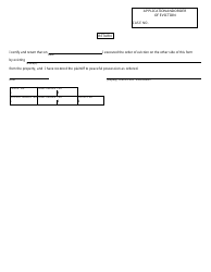 Form DC107 Application and Order of Eviction - Landlord-Tenant / Land Contract - Michigan, Page 2