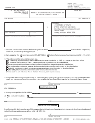 Document preview: Form CC295 Appeal of Suspension, Revocation, or Denial of Driver's License - Michigan