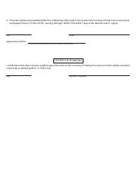 Form CC268 Order Regarding Driver&#039;s License Restoration - Michigan, Page 2