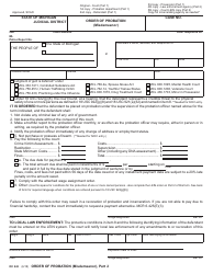 Form DC243 Order of Probation - Michigan, Page 2