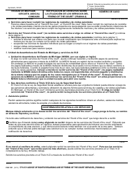 Formulario FOC101 Notificacion De Derechos Sobre La Utilizacion De Los Servicios Del &quot;friend of the Court&quot; - Michigan (Spanish), Page 2