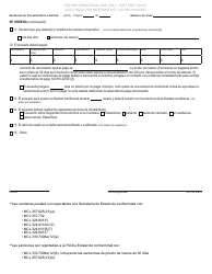 Formulario MC219 Sentencia De Privacion / De La Libertad - Michigan (Spanish), Page 2
