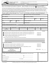 Document preview: Form AG-01074 Bulk Pesticide/Fertilizer Storage - New Permit Application - Minnesota