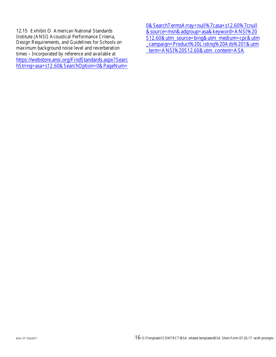 Form BSA-SF Basic Services Agreement - Short Form - Minnesota, Page 16