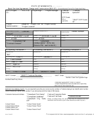 Form BSA-SF Basic Services Agreement - Short Form - Minnesota