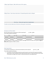 Form 7250-01 Federal Funds Review Request - Minnesota, Page 3
