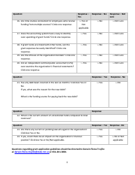 Accounting System and Financial Capability Questionnaire - Minnesota, Page 3