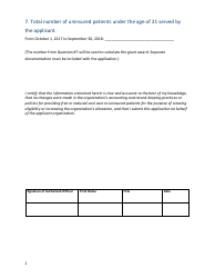 Grant Application Form - Mental Health Safety Net Grant Program - Minnesota, Page 2