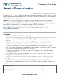 Form DHS-4004-ENG Telephone Equipment Distribution (Ted) Program Application Form - Minnesota, Page 6