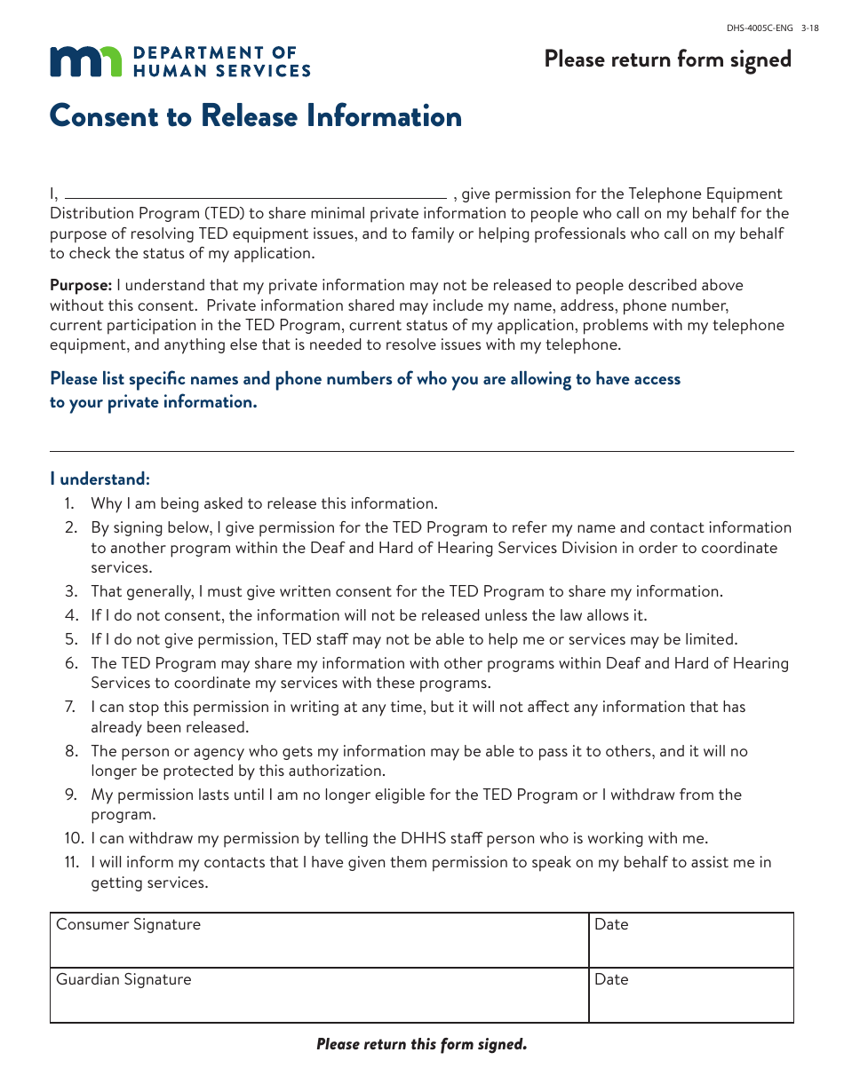 Form DHS-4004-ENG Telephone Equipment Distribution (Ted) Program Application Form - Minnesota, Page 6