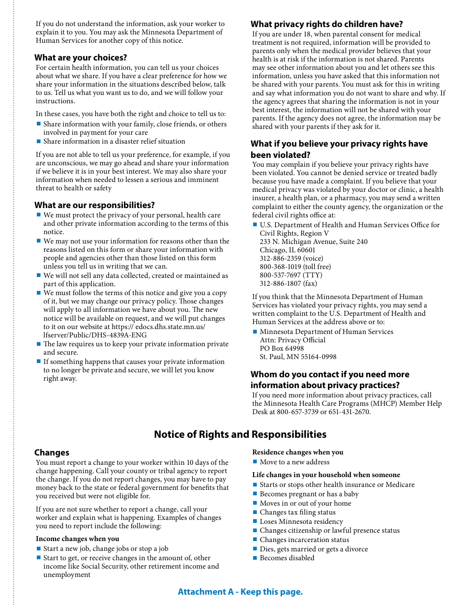 Form DHS-4740-ENG Minnesota Family Planning Program Application Form - Minnesota, Page 11