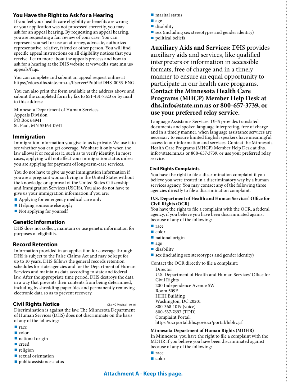 Form DHS-4740-ENG Minnesota Family Planning Program Application Form - Minnesota, Page 12