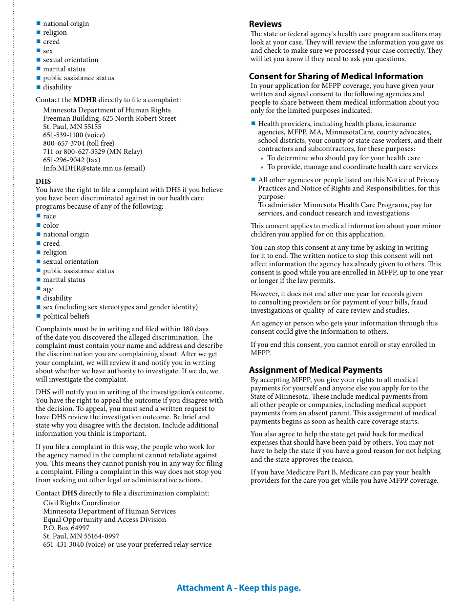 Form DHS-4740-ENG Minnesota Family Planning Program Application Form - Minnesota, Page 13