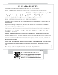 Form DHS-4740-ENG Minnesota Family Planning Program Application Form - Minnesota, Page 2