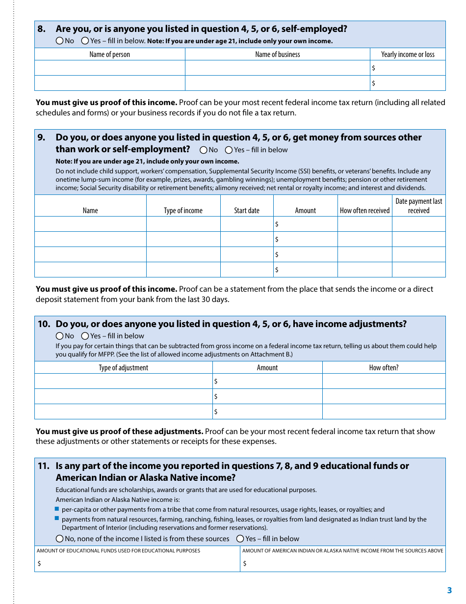 Form DHS-4740-ENG Minnesota Family Planning Program Application Form - Minnesota, Page 5
