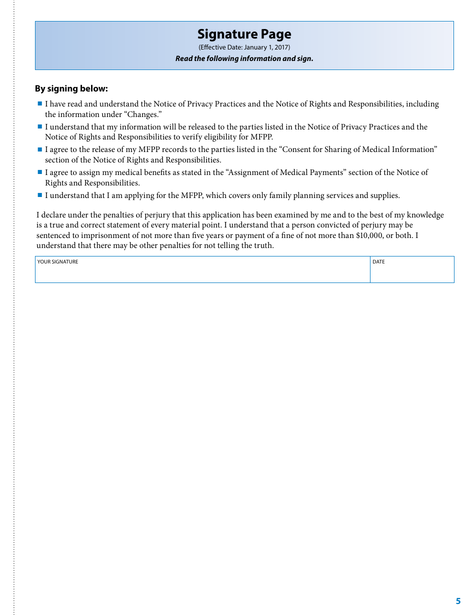 Form DHS-4740-ENG Minnesota Family Planning Program Application Form - Minnesota, Page 7