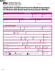 Form DHS-3525-ENG Application and Renewal Form for Medical Assistance for Women With Breast and Cervical Cancer (Ma-Bc) - Minnesota, Page 3