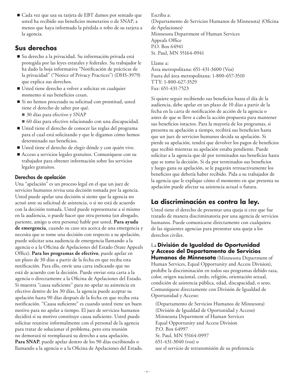 Formulario DHS-5223-SPA Formulario De Solicitud Combinada - Minnesota (Spanish), Page 5
