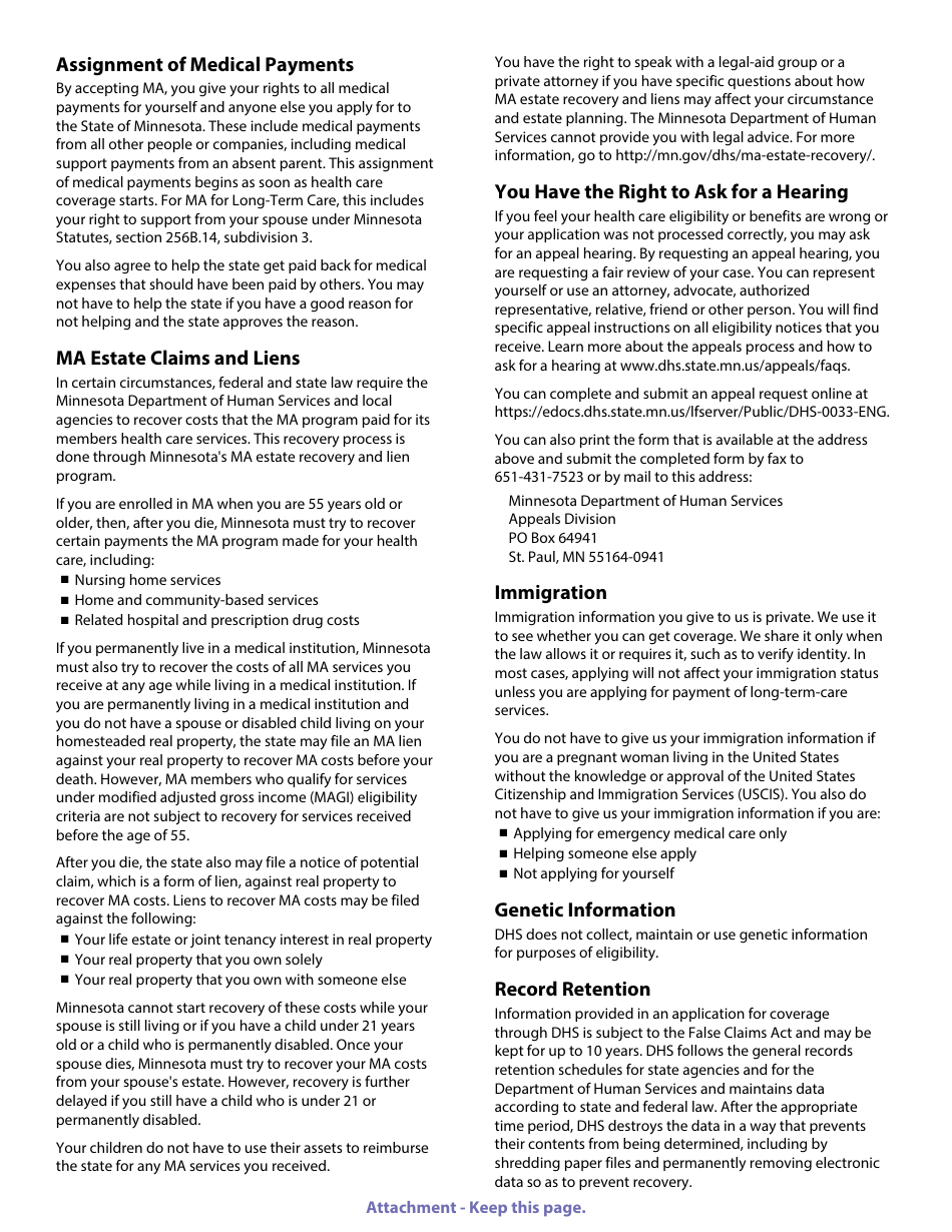 Form DHS-3531-ENG Application for Medical Assistance for Long-Term-Care Services (Ma-Ltc) - Minnesota, Page 19