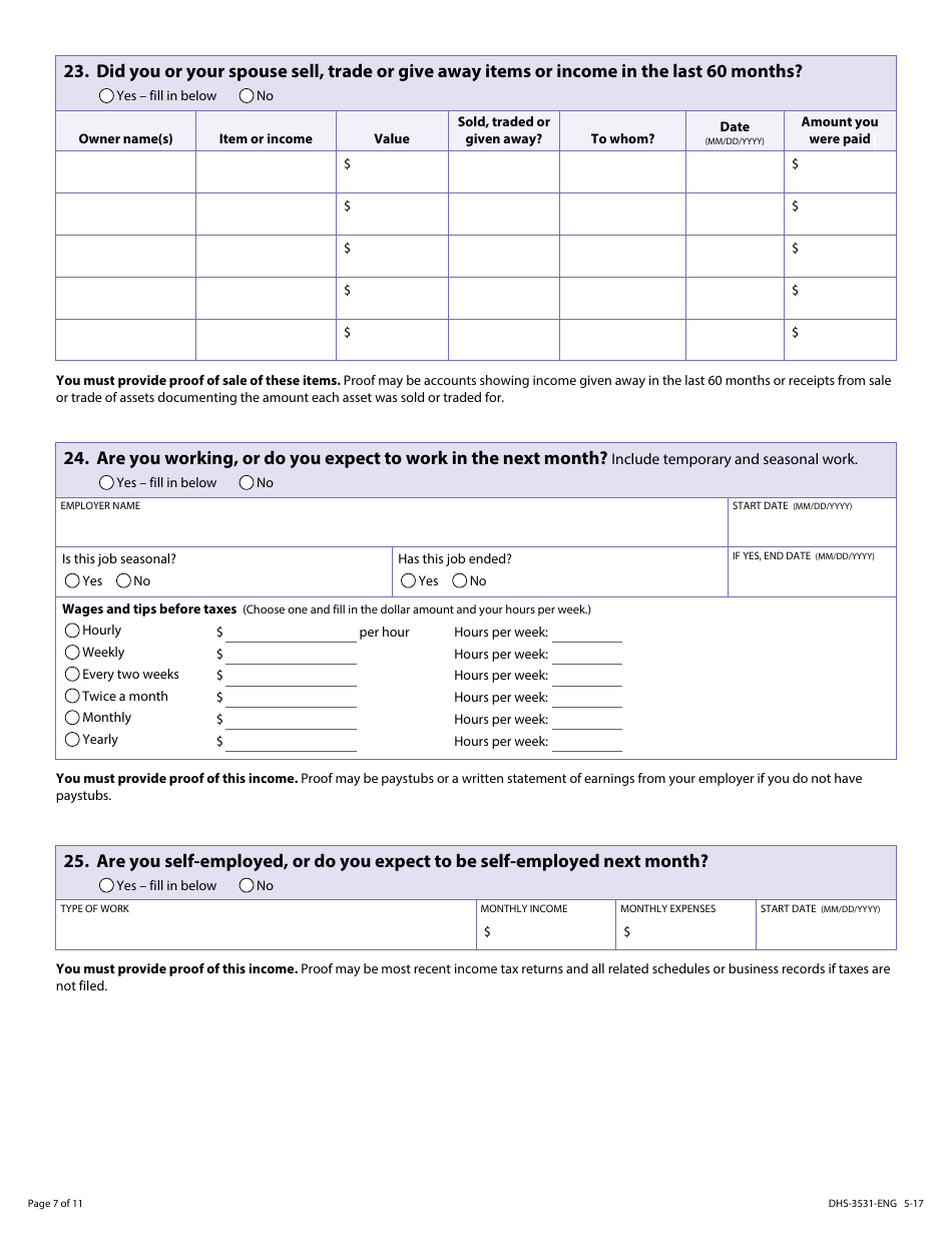 Form DHS-3531-ENG Application for Medical Assistance for Long-Term-Care Services (Ma-Ltc) - Minnesota, Page 9