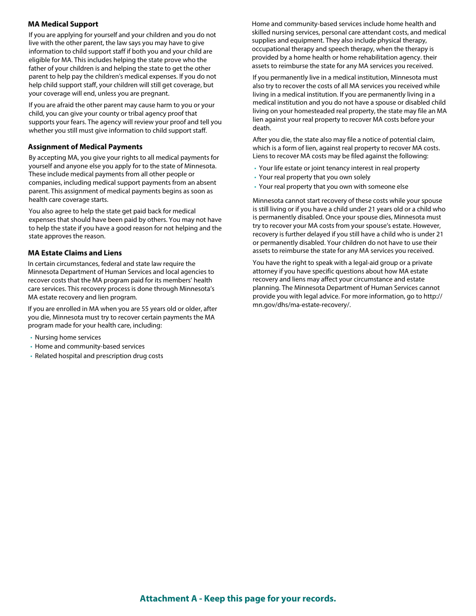 Form DHS-6696-ENG Application for Health Coverage and Help Paying Costs - Minnesota, Page 28
