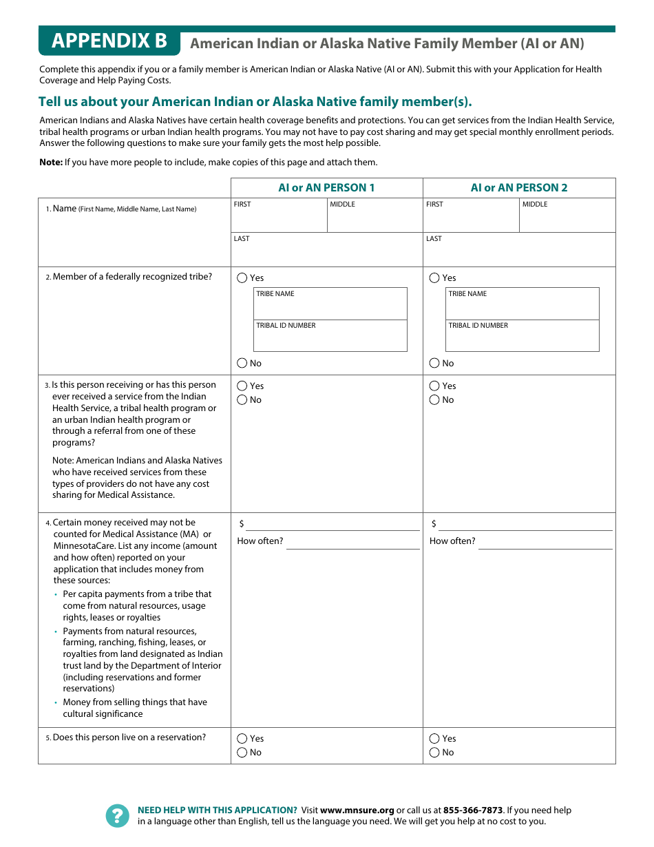 Form DHS-6696-ENG Application for Health Coverage and Help Paying Costs - Minnesota, Page 37