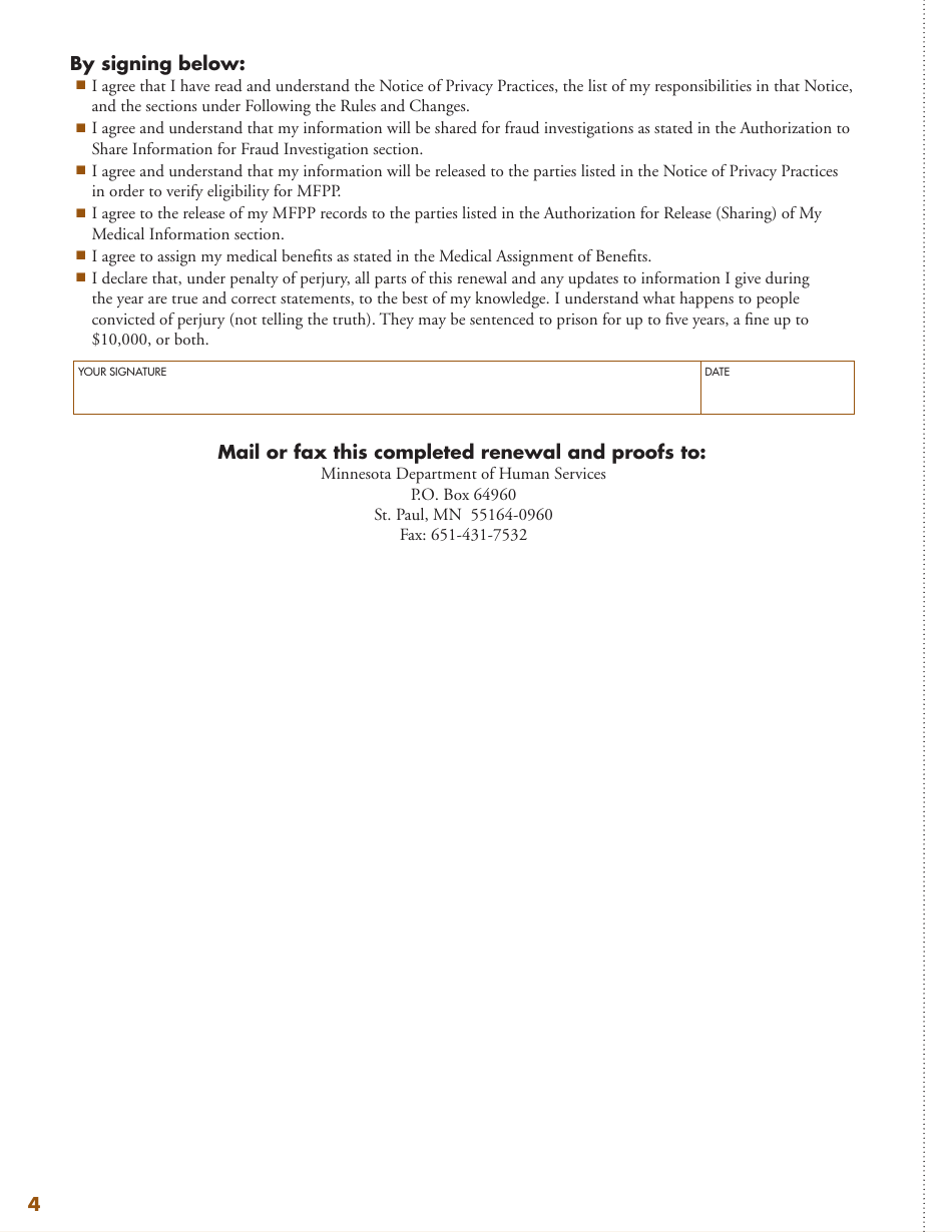 Form DHS-5440-ENG Minnesota Family Planning Program Renewal - Minnesota, Page 6