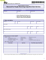 Form DHS-2128-ENG Renewal for People Receiving Long-Term Care Services - Minnesota, Page 3